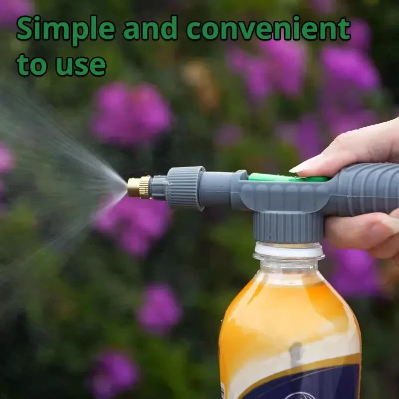 Adjustable Pull Out Type Beverage Bottle Spray Watering Nozzle Watering Can Pressure Atomizing Nozzle Gardening Tools